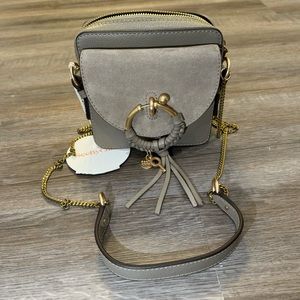 See By Chloe Joan Mini Camera Crossbody Bag Motty Grey